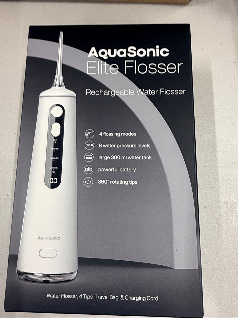 Elite Flosser Rechargeable Water Flosser - White
